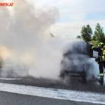 FF Gaweinstal: Fahrzeugbrand B7 / A5 5