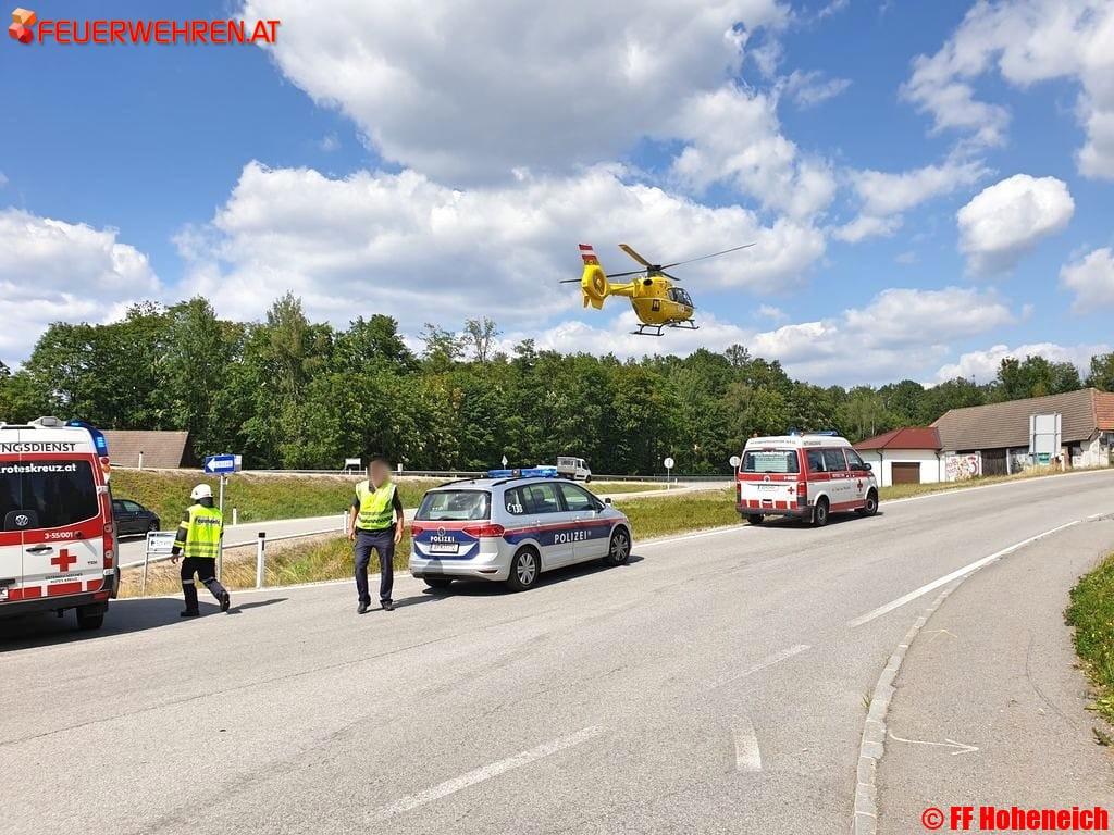 BFKDO Gmünd: Verkehrsunfall mit Radfahrer