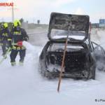 FF Gaweinstal: Fahrzeugbrand A5 Nordautobahn 10