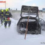 FF Gaweinstal: Fahrzeugbrand A5 Nordautobahn 9