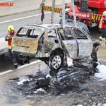 FF Gaweinstal: Fahrzeugbrand A5 Nordautobahn 11
