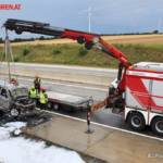 FF Gaweinstal: Fahrzeugbrand A5 Nordautobahn 12