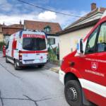 Rotes Kreuz Auto und Feuerwehrauto