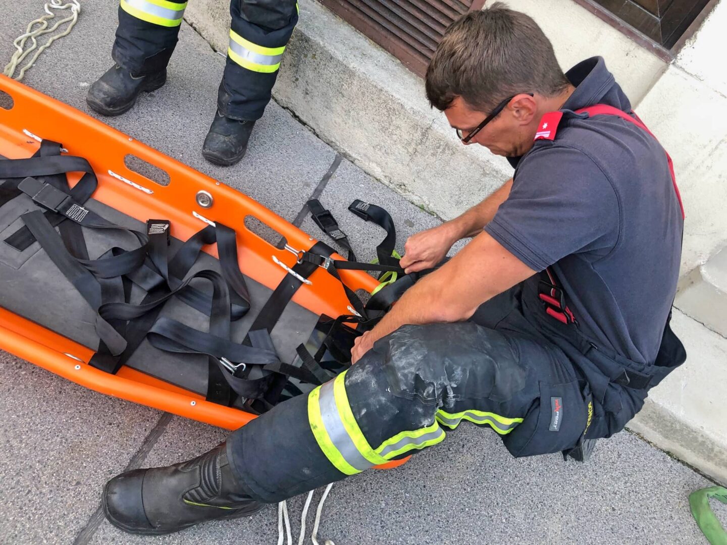 FF Klosterneuburg: 230 kg schwerer Mann gerettet