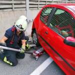 FF Klosterneuburg: Fahrzeugbergung nach Verkehrsunfall