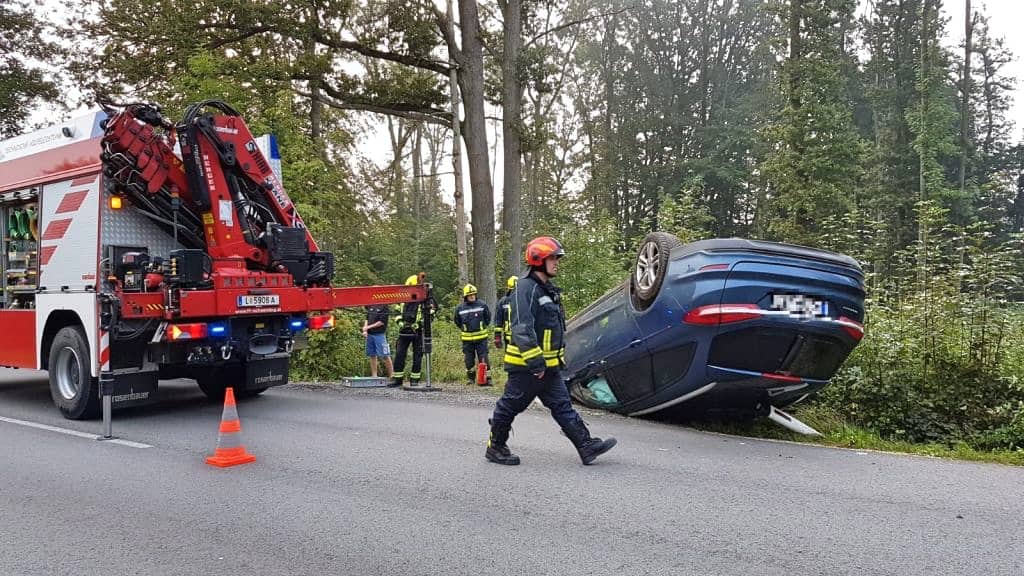 FF Andorf: Verkehrsunfall am Oberholz