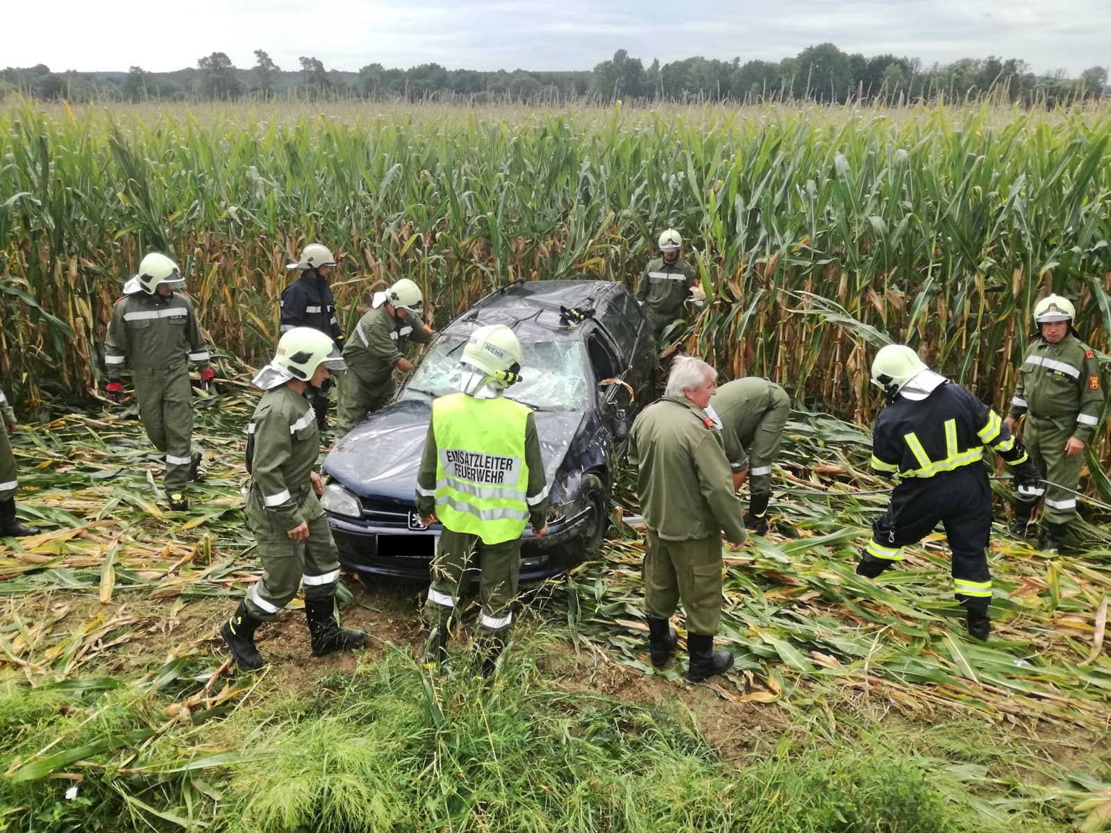 FF Mogersdorf: Verkehrsunfall mit Verletztem