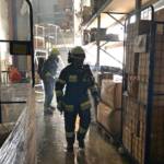 Brand im Lager eines Möbelhauses