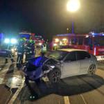 Verkehrsunfall mit zwei Fahrzeugen