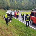 HFW Villach: Verkehrsunfall – PKW überschlagen