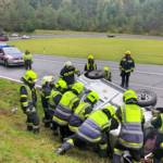 Verkehrsunfall - PKW überschlagen