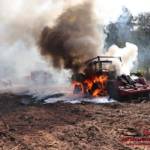 Traktorbrand Nähe Gutsverwaltung Jagdhaus Punitz Haselgraben