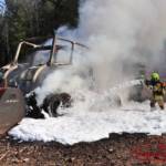 Traktorbrand Nähe Gutsverwaltung Jagdhaus Punitz Haselgraben