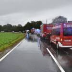 Schwerer Verkehrsunfall auf der Kallinger Landesstraße in Andorf