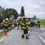 Schwerer Verkehrsunfall auf der Kallinger Landesstraße in Andorf