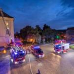 Branddienstübung - Dachstuhlbrand im Stift Klosterneuburg