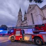 Branddienstübung - Dachstuhlbrand im Stift Klosterneuburg