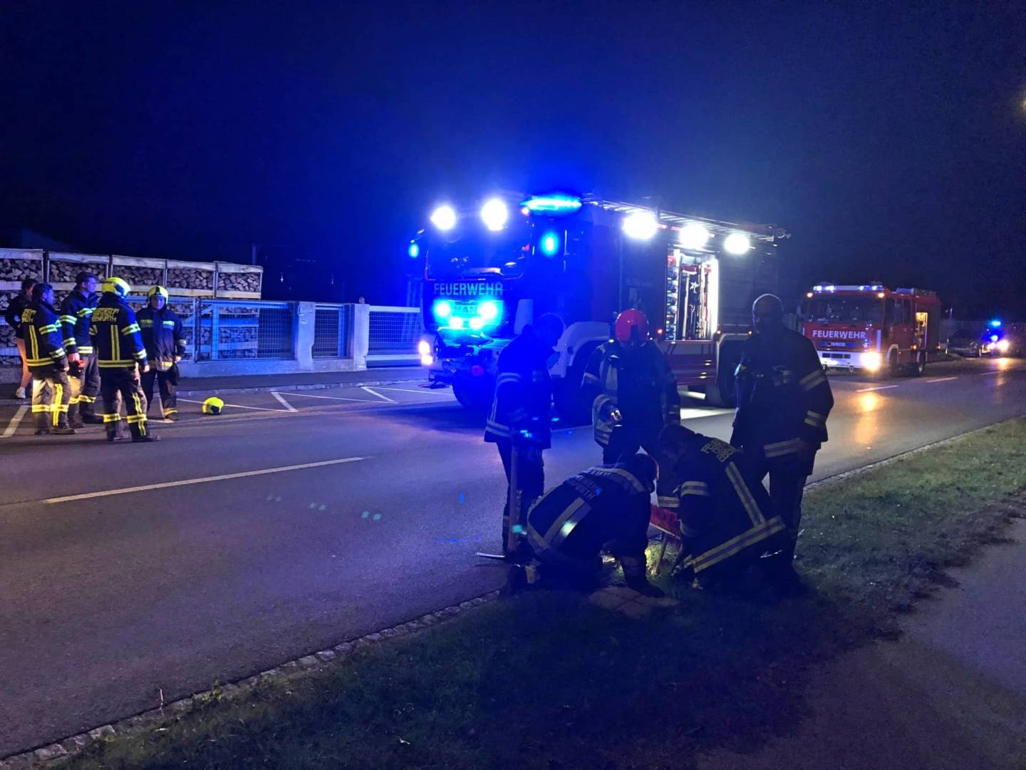 FF Ebenfurth: Katze aus Kanal gerettet