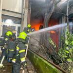 HFW Villach: Reifenlager in Innenstadt in Vollbrand