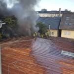Reifenlager in Villacher Innenstadt in Vollbrand