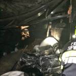 Reifenlager in Villacher Innenstadt in Vollbrand