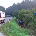 Pkw am Dach nach Verkehrsunfall