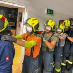 FF Hinterstoder: Übung – Blindes Vertrauen zu den Kameraden