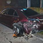 Verkehrsunfall auf nebelverhangener B137