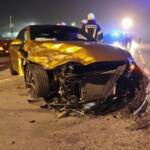 Verkehrsunfall auf nebelverhangener B137