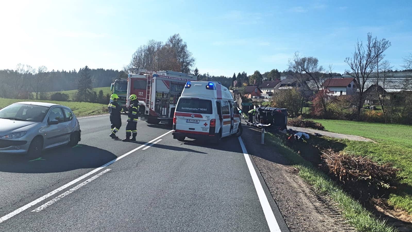 BFV Deutschlandsberg: Verkehrsunfall auf der B76