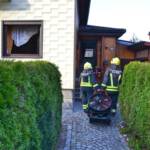 Bewusstlose Person bei Küchenbrand
