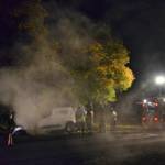 Fahrzeugbrand auf der Landesstraße