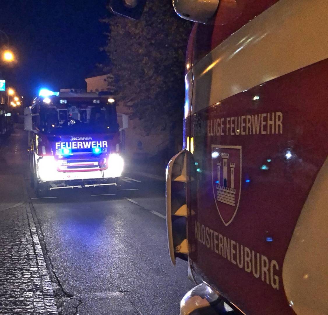FF Klosterneuburg: Brandeinsatz im Landesklinikum