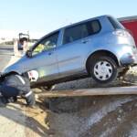 Bezirk Neunkirchen: PKW im Graben