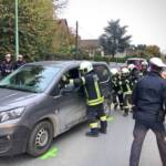 FF Klosterneuburg: Verkehrsunfall mit eingeklemmter Person