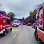 Verkehrsunfall mit eingeklemmter Person