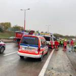 Verkehrsunfall auf der A23