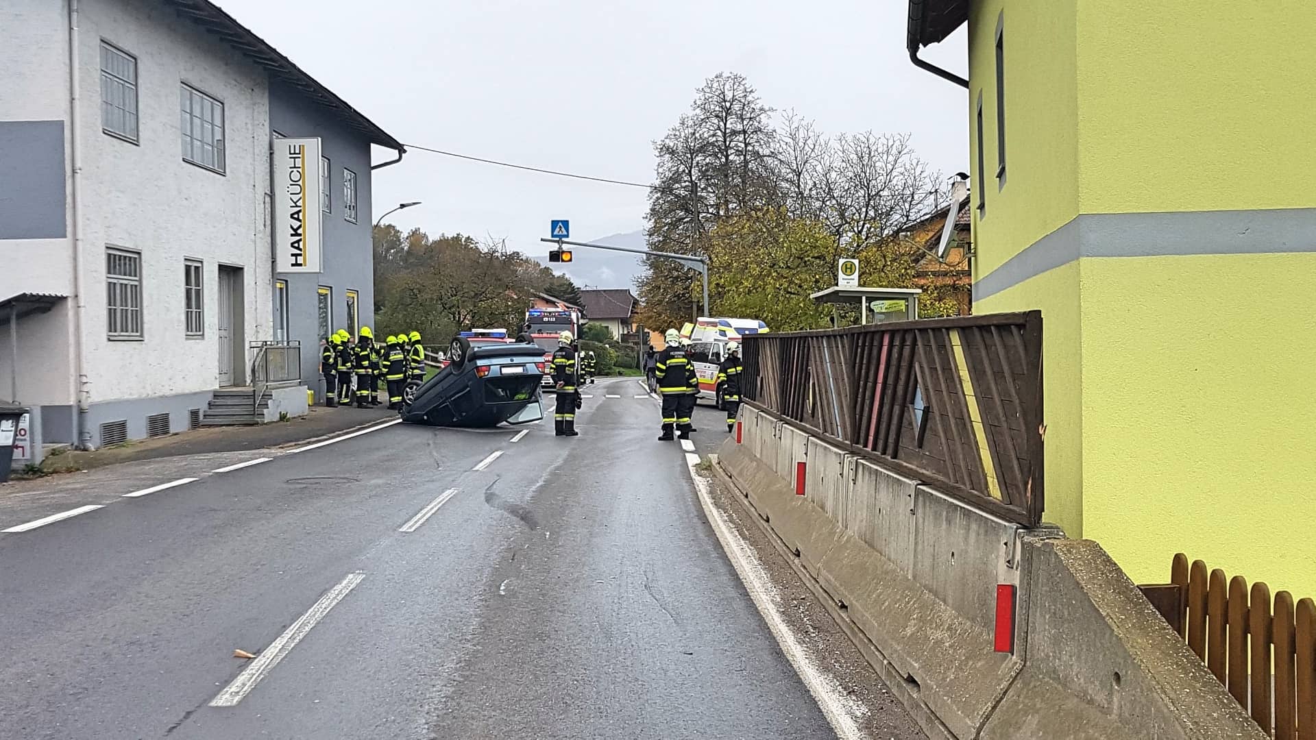 HFW Villach: Verkehrsunfall im Stadtteil Kleinsattel