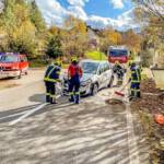 Fahrzeugseitenlage nach Verkehrsunfall