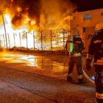 Brand im Freilager eines Gewerbebetriebes