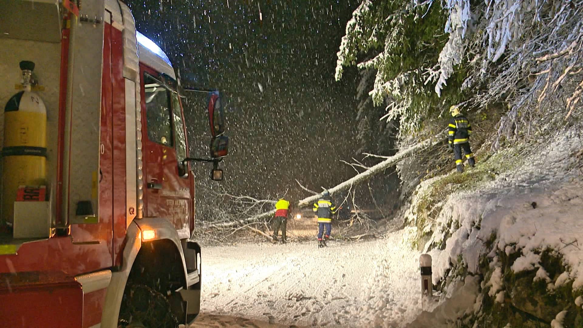 BFV Liezen: Sieben nächtliche Schneeeinsätze