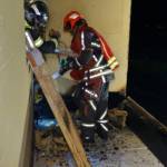 71 Florianis rückten zu Dachstuhlbrand aus