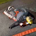 Feuerwehrübung in einer Brauerei in Krumbach