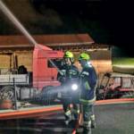 Feuerwehrübung in einer Brauerei in Krumbach