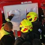 Schwerpunktübung der Feuerwehren auf der S10