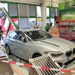 PKW-Lenkerin kracht in Tierhandlung