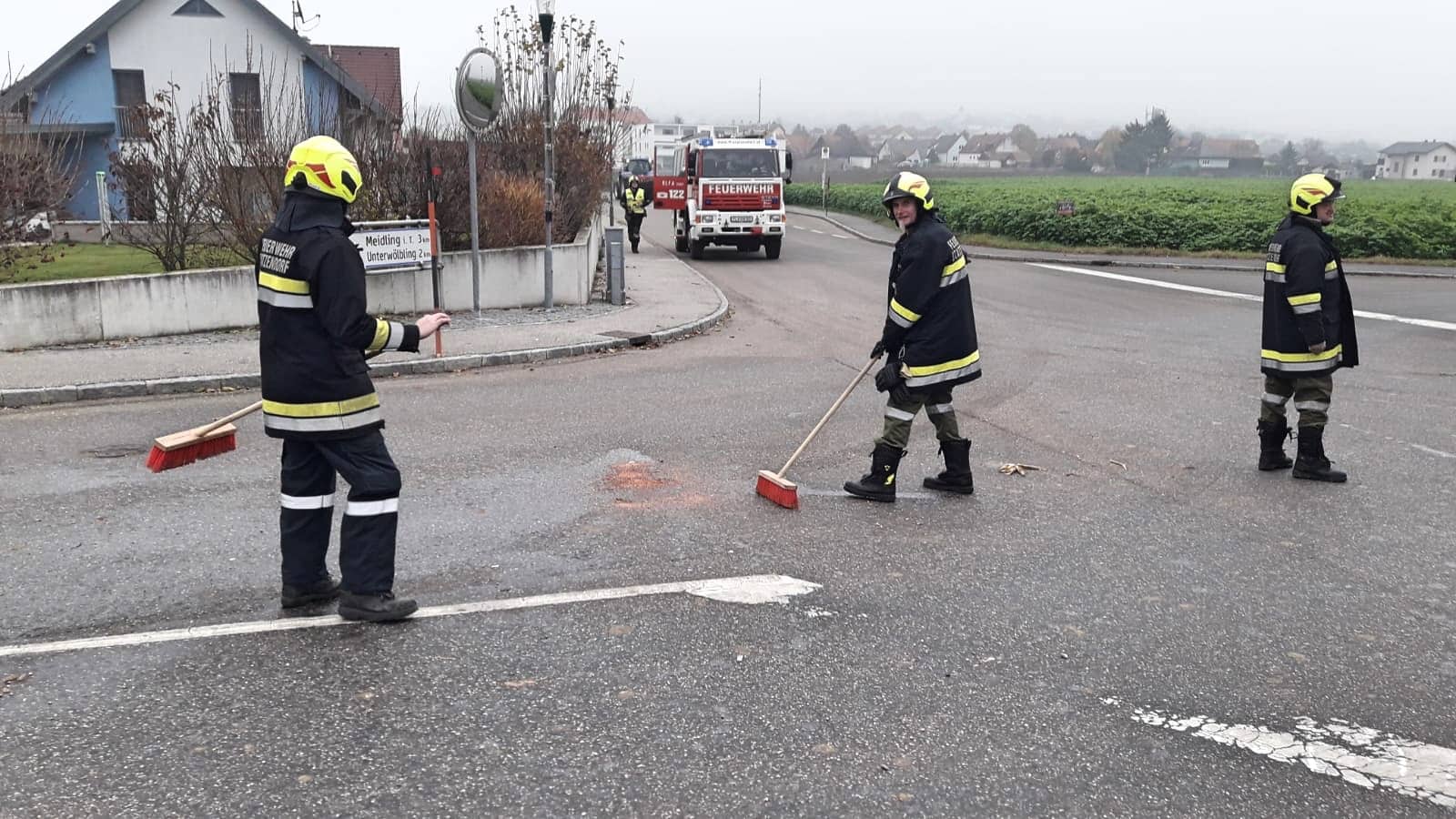 FF Statzendorf: Ölspur Absdorfer Kreuzung