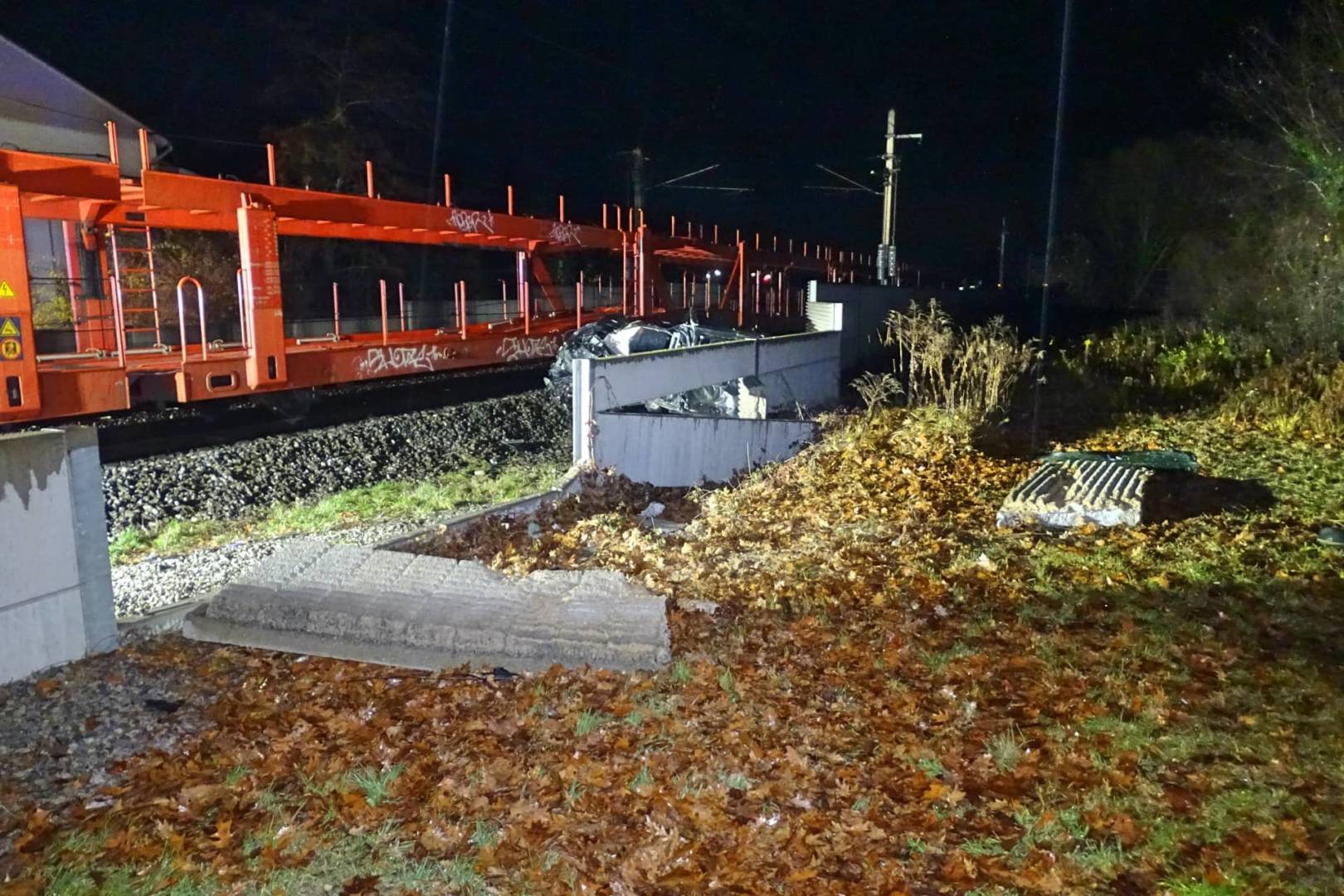 Bezirk Neunkirchen/Pottschach: Zug gegen PKW