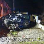 Zug gegen PKW beim Bahnübergang Pottschach