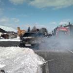 PKW beim Abschleppen ausgebrannt